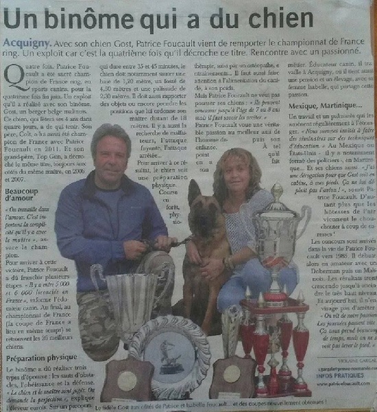 Patrice et Isabelle dans les journaux 